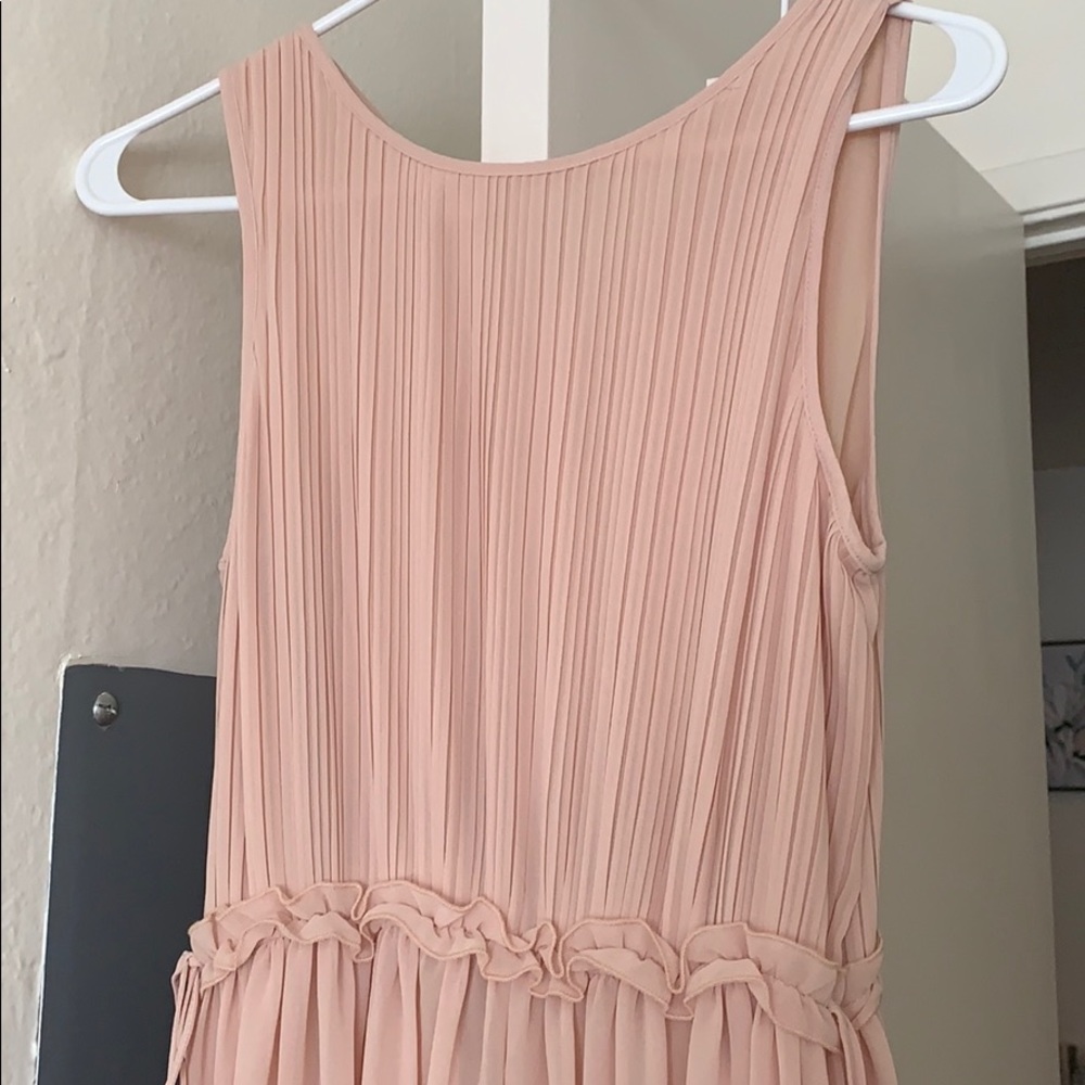 Blush pink maxi dress